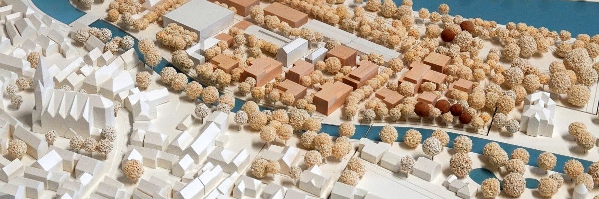 Symbolbild für Stadtplanung Ausschnitt eines Stadtmodells als Symbolbild für die Stadtplanung