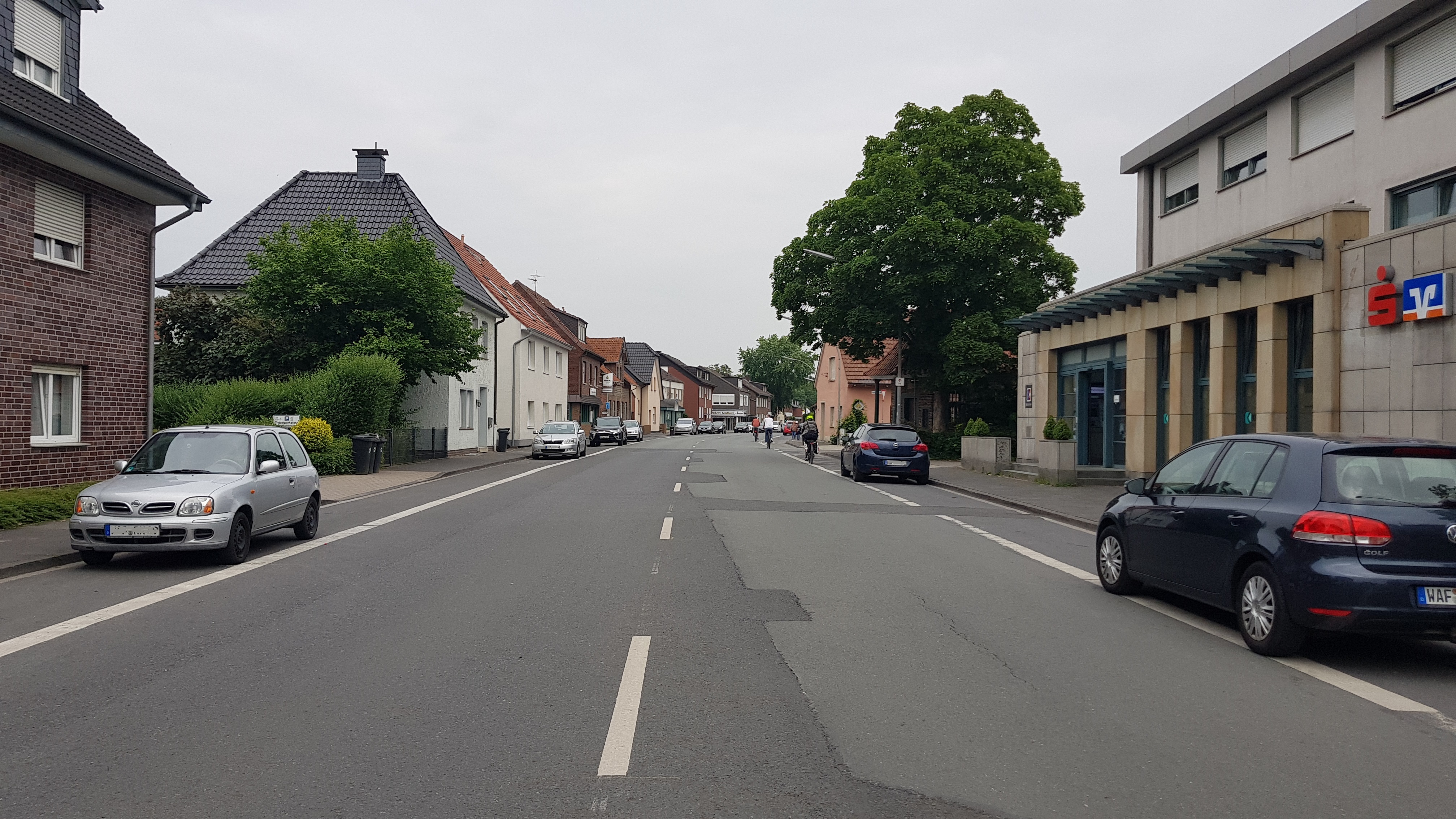 Das Bild zeigt den Ausbauzustand der Dreibrückenstraße im Jahr 2022
