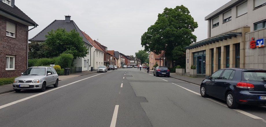 Dreibrückenstraße Das Bild zeigt den Ausbauzustand der Dreibrückenstraße im Jahr 2022