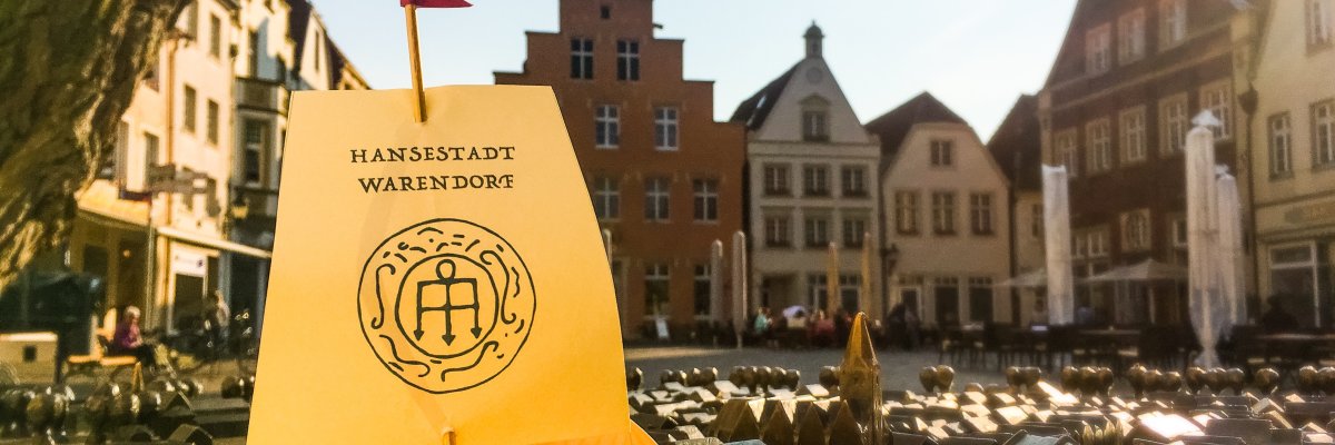 Hanseschiff Marktplatz Luftbild der Fettmarktkirmes