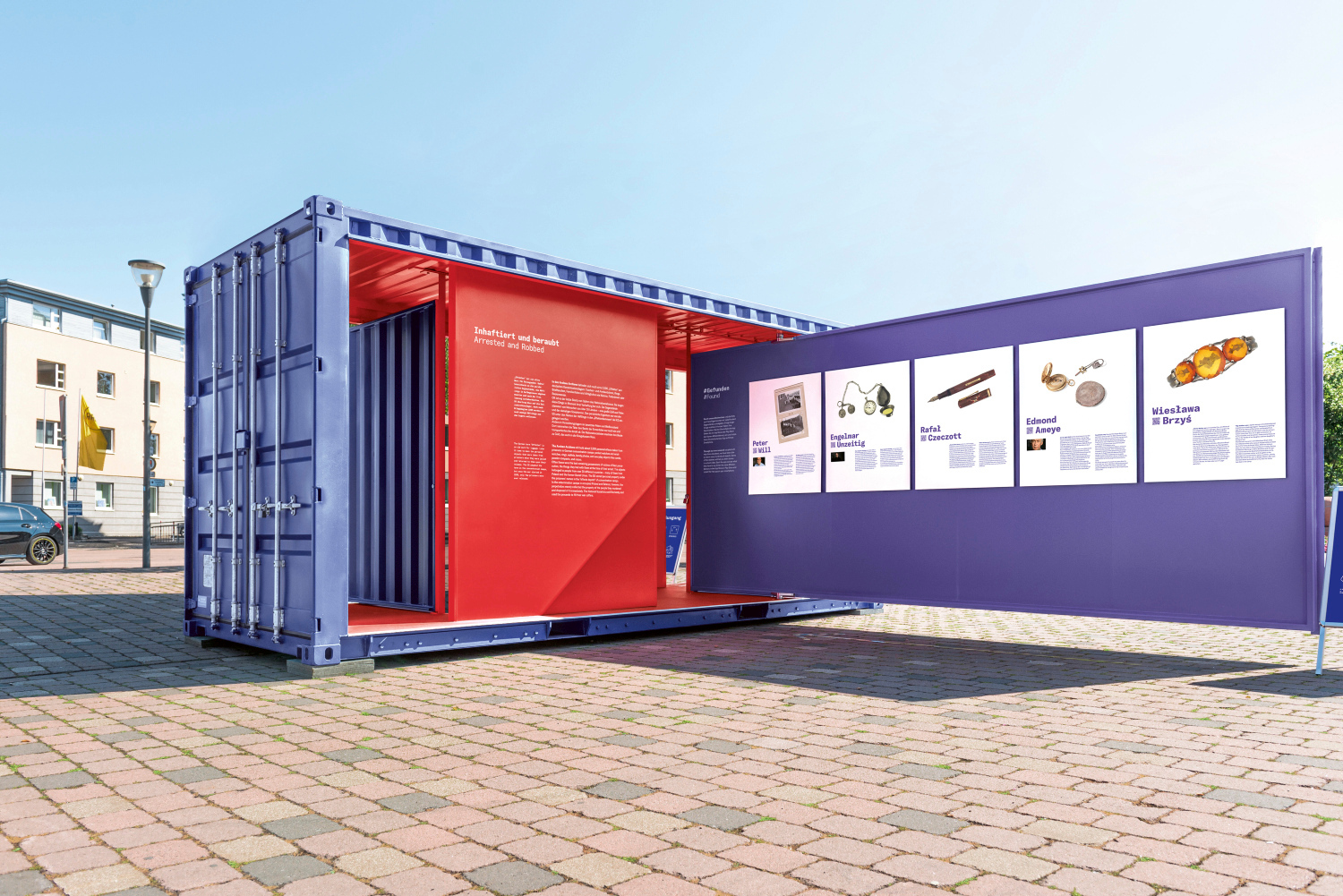 Ausstellungscontainer #StolenMemory Ausstellungscontainer #StolenMemory