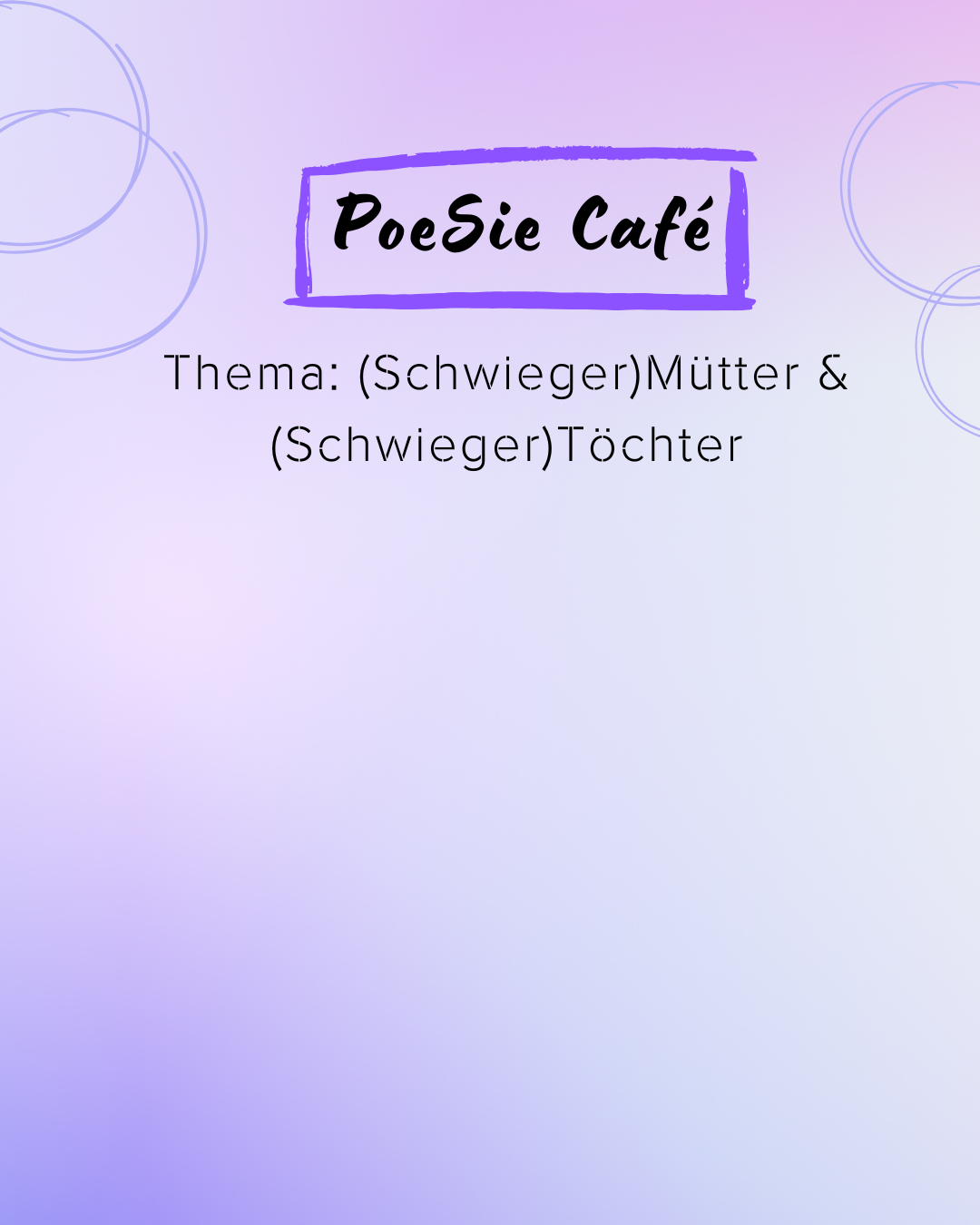 PoeSie Café Staddtbücherei 1 - 1 PoeSie Café Staddtbücherei 1 - 1