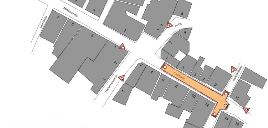 Baustellenbereich Krickmarkt