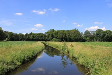 Blick auf die Hessel in Milte Blick auf die Hessel in Milte